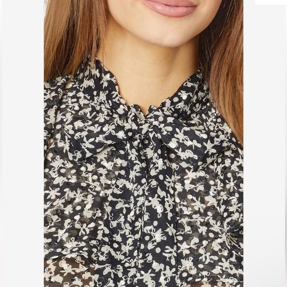 Bishop + Young | Selena Poet Blouse In Burnout Print | S - Picture 3 of 16